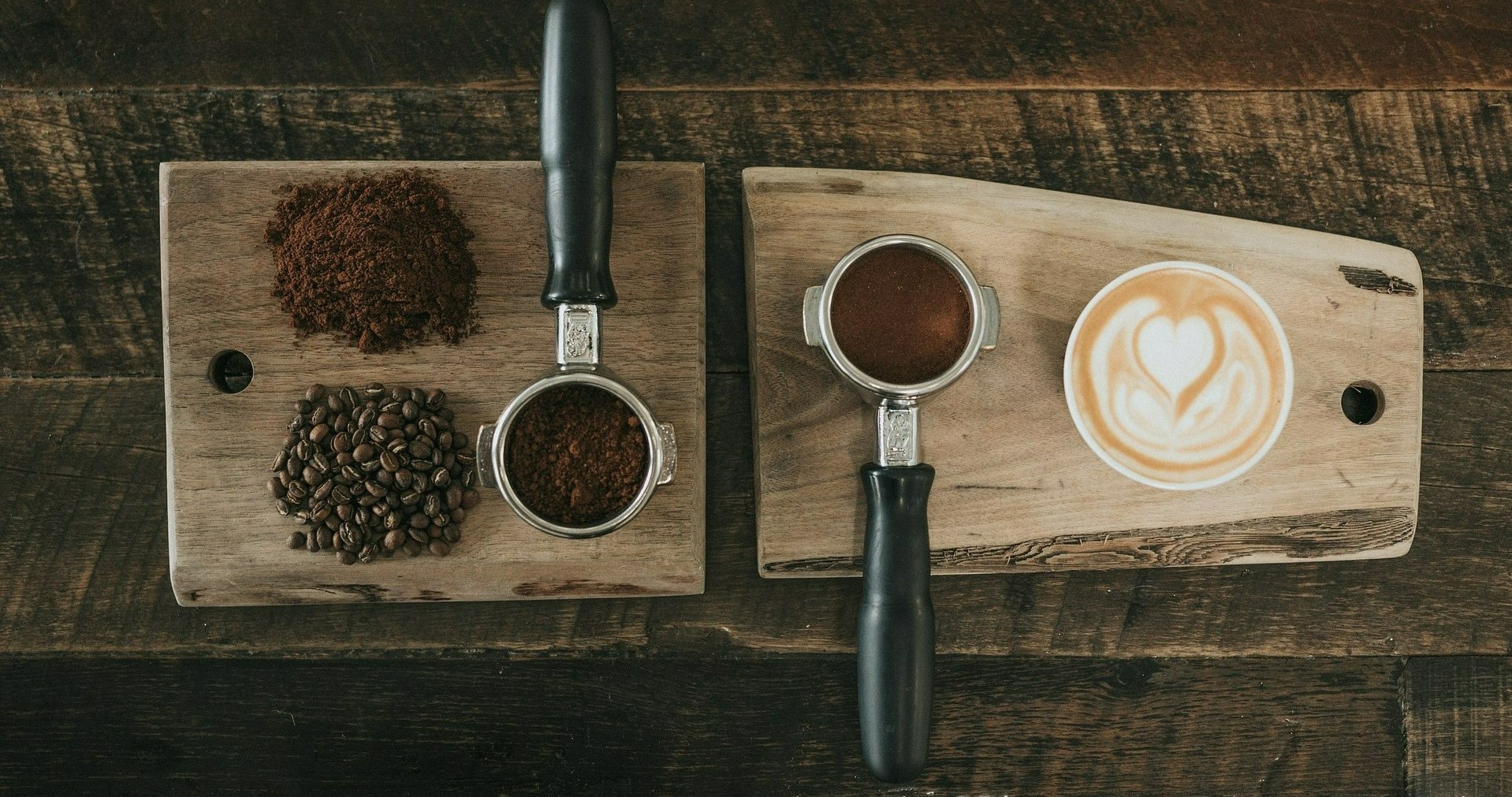 Coffee prep flatlay